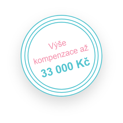 Výše kompenzace 33 000 Kč